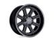Moto Metal Shift Matte Gray with Gloss Black Inserts 6-Lug Wheel; 18x9; 30mm Offset (05-21 Frontier)