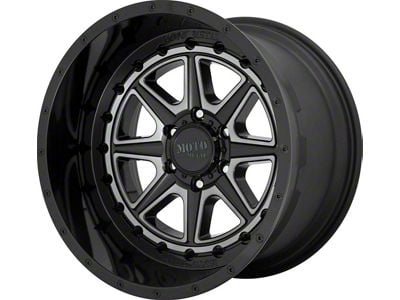 Moto Metal MO801 Phantom Gloss Black with Gray Tint 6-Lug Wheel; 20x12; -44mm Offset (05-15 Tacoma)