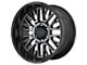 Moto Metal MO802 Gloss Black Machined with Gray Tint 6-Lug Wheel; 20x9; 0mm Offset (05-15 Tacoma)