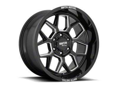 Moto Metal MO803 Banshee Gloss Black Milled 6-Lug Wheel; 20x10; -18mm Offset (05-15 Tacoma)