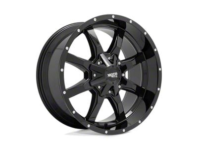 Moto Metal MO970 Gloss Black with Milled Lip 6-Lug Wheel; 17x9; -12mm Offset (05-15 Tacoma)