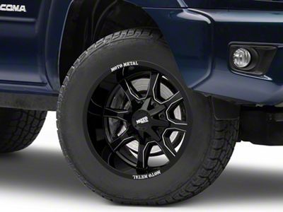 Moto Metal MO970 Gloss Black Milled 6-Lug Wheel; 18x10; -24mm Offset (05-15 Tacoma)