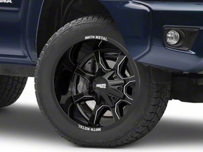 Moto Metal MO970 Gloss Black Milled 6-Lug Wheel; 20x10; -18mm Offset (05-15 Tacoma)