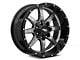 Moto Metal MO970 Gloss Gray Center with Gloss Black Lip 6-Lug Wheel; 20x10; -18mm Offset (05-15 Tacoma)