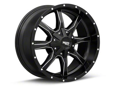 Moto Metal MO970 Semi Gloss Black Milled 6-Lug Wheel; 22x12; -44mm Offset (05-15 Tacoma)