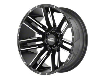 Moto Metal Razor Satin Black Machined 6-Lug Wheel; 18x10; -24mm Offset (05-15 Tacoma)