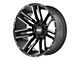 Moto Metal Razor Satin Black Machined 6-Lug Wheel; 18x10; -24mm Offset (05-15 Tacoma)