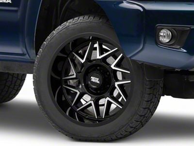 Moto Metal Turbine Gloss Black with Machined Face 6-Lug Wheel; 20x9; 1mm Offset (05-15 Tacoma)