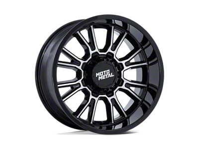 Moto Metal Legacy Gloss Black Machined 5-Lug Wheel; 20x10; -18mm Offset (07-13 Tundra)