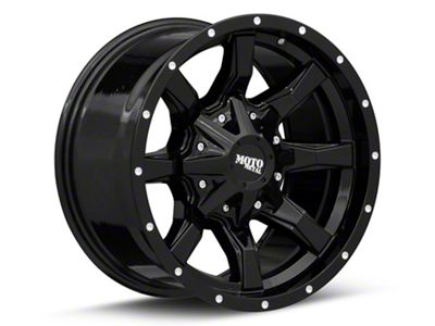 Moto Metal MO970 Gloss Black with Milled Lip 5-Lug Wheel; 20x10; 12mm Offset (07-13 Tundra)