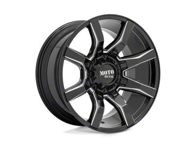 Moto Metal Spider Gloss Black Milled 5-Lug Wheel; 20x10; -18mm Offset (07-13 Tundra)