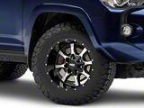 Moto Metal MO970 Gloss Black Machined 6-Lug Wheel; 18x10; -24mm Offset (10-24 4Runner)