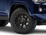 Moto Metal MO970 Gloss Black with Milled Lip 6-Lug Wheel; 17x8; 0mm Offset (10-24 4Runner)