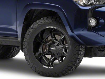 Moto Metal MO970 Gloss Black Milled 6-Lug Wheel; 20x10; -18mm Offset (10-24 4Runner)