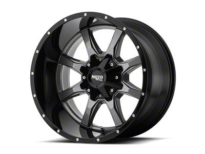 Moto Metal MO970 Gloss Gray Center with Gloss Black Lip 6-Lug Wheel; 20x12; -44mm Offset (10-24 4Runner)