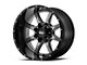 Moto Metal MO970 Gloss Gray Center with Gloss Black Lip 6-Lug Wheel; 20x12; -44mm Offset (10-24 4Runner)