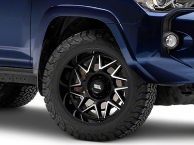 Moto Metal Turbine Gloss Black with Machined Face 6-Lug Wheel; 20x9; 20mm Offset (10-24 4Runner)