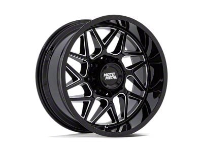 Moto Metal Turbine Gloss Black Milled 6-Lug Wheel; 20x9; 20mm Offset (10-24 4Runner)