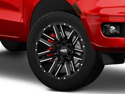 Moto Metal MO978 Razor Satin Black Machined 6-Lug Wheel; 20x9; 18mm Offset (05-15 Tacoma)