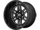 Moto Metal MO800 Deep Six Gloss Black Milled 6-Lug Wheel; 20x10; -18mm Offset (16-23 Tacoma)