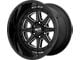 Moto Metal MO801 Phantom Gloss Black Milled 6-Lug Wheel; 22x12; -44mm Offset (16-23 Tacoma)