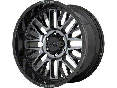 Moto Metal MO802 Gloss Black Machined with Gray Tint 6-Lug Wheel; 20x10; -18mm Offset (16-23 Tacoma)