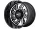 Moto Metal MO997 Hurricane Gloss Black Milled 6-Lug Wheel; Left Directional; 22x12; -44mm Offset (16-23 Tacoma)