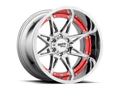 Moto Metal Hydra Chrome 6-Lug Wheel; 17x9; -12mm Offset (2024 Tacoma)