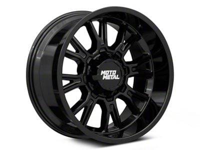 Moto Metal Legacy Gloss Black 6-Lug Wheel; 17x9; 1mm Offset (2024 Tacoma)