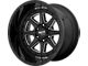 Moto Metal MO801 Phantom Gloss Black Milled 6-Lug Wheel; 22x12; -44mm Offset (2024 Tacoma)