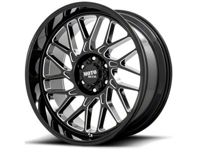 Moto Metal MO805 Gloss Black Milled 6-Lug Wheel; 20x10; -18mm Offset (2024 Tacoma)