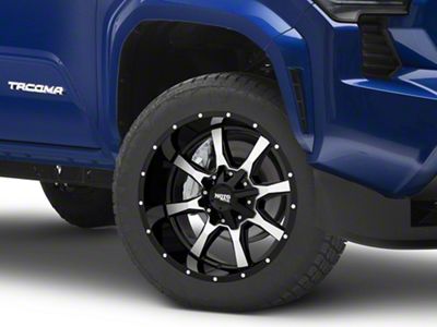 Moto Metal MO970 Gloss Black Machined 6-Lug Wheel; 20x10; -24mm Offset (2024 Tacoma)