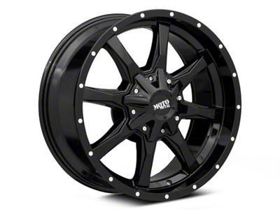 Moto Metal MO970 Gloss Black with Milled Lip 6-Lug Wheel; 20x9; 12mm Offset (2024 Tacoma)