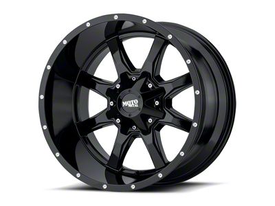 Moto Metal MO970 Gloss Black Milled 6-Lug Wheel; 20x10; -18mm Offset (2024 Tacoma)