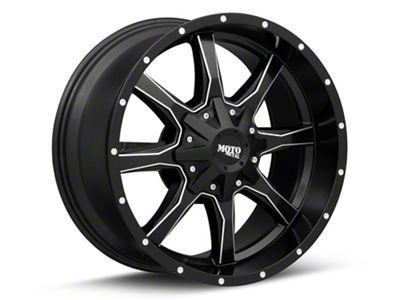 Moto Metal MO970 Semi Gloss Black Milled 6-Lug Wheel; 22x12; -44mm Offset (2024 Tacoma)