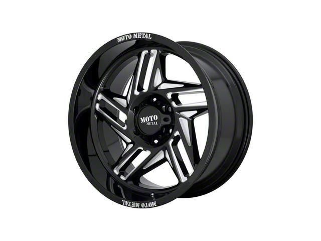 Moto Metal MO996 Ripsaw Gloss Black Milled 6-Lug Wheel; 20x10; -18mm Offset (2024 Tacoma)