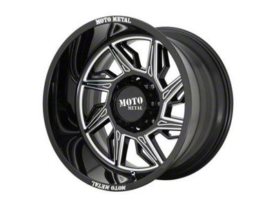 Moto Metal MO997 Hurricane Gloss Black Milled 6-Lug Wheel; Right Directional; 20x10; -18mm Offset (2024 Tacoma)