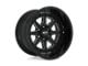 Moto Metal Phantom Gloss Black Milled 6-Lug Wheel; 24x12; -44mm Offset (2024 Tacoma)