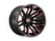 Moto Metal Razor Satin Black Machined with Red Tint 6-Lug Wheel; 20x12; -44mm Offset (2024 Tacoma)