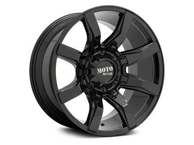 Moto Metal Spider Gloss Black 6-Lug Wheel; 20x10; 12mm Offset (2024 Tacoma)