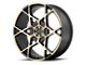 Moto Metal AMP Gloss Black Milled 6-Lug Wheel; 17x9; -12mm Offset (10-24 4Runner)