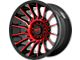 Moto Metal MO807 Gloss Black Machined with Red Tint 6-Lug Wheel; 22x10; -18mm Offset (10-24 4Runner)