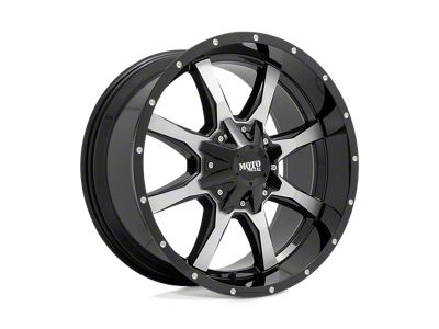 Moto Metal MO970 Gloss Black Machined Face 6-Lug Wheel; 17x9; -12mm Offset (10-24 4Runner)