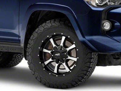 Moto Metal MO970 Gloss Black Machined 6-Lug Wheel; 18x9; 18mm Offset (10-24 4Runner)