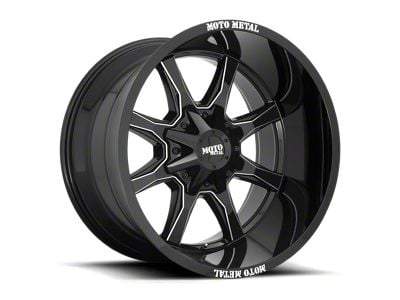 Moto Metal MO970 Gloss Black Milled 6-Lug Wheel; 18x9; 18mm Offset (10-24 4Runner)