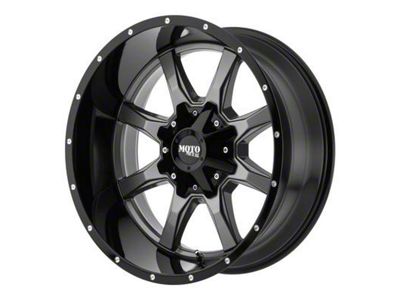 Moto Metal MO970 Gloss Gray Center with Gloss Black Lip 6-Lug Wheel; 20x9; 18mm Offset (03-09 4Runner)