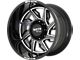 Moto Metal MO997 Hurricane Gloss Black Milled 6-Lug Wheel; Right Directional; 20x10; -18mm Offset (10-24 4Runner)