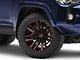 Moto Metal Razor Satin Black Machined Red Tint 6-Lug Wheel; 20x10; -24mm Offset (10-24 4Runner)