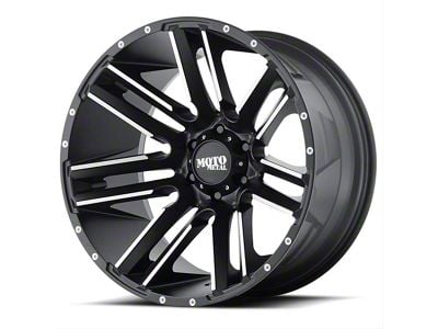 Moto Metal Razor Satin Black Machined 6-Lug Wheel; 20x12; -44mm Offset (10-24 4Runner)