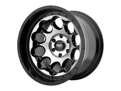 Moto Metal Rotary Gloss Black Machined 6-Lug Wheel; 17x9; -12mm Offset (10-24 4Runner)